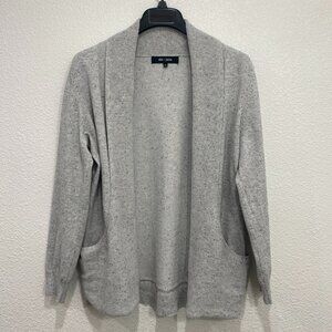 Chloe & Jasmine Women’s Light Grey Open Cardigan Long Sleeve Sweater